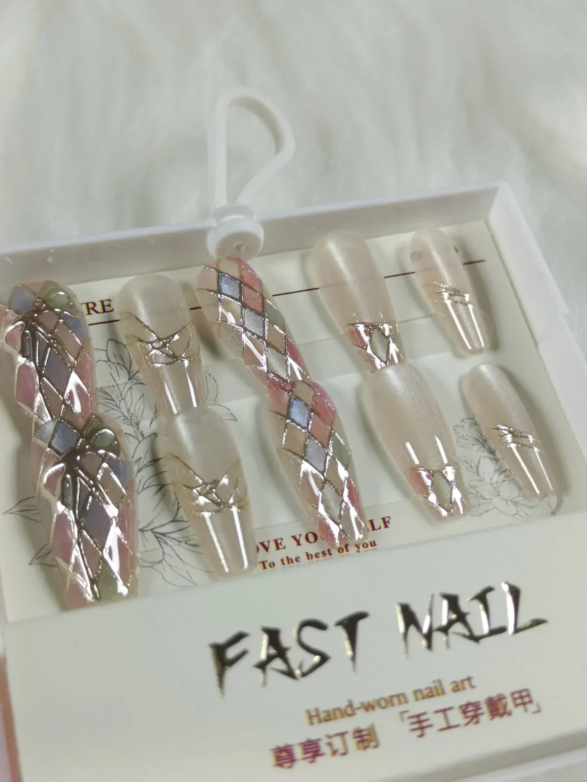 Cat Eye Fake Nails Handmade - Buy Online in Pakistan at Cosmia.pk