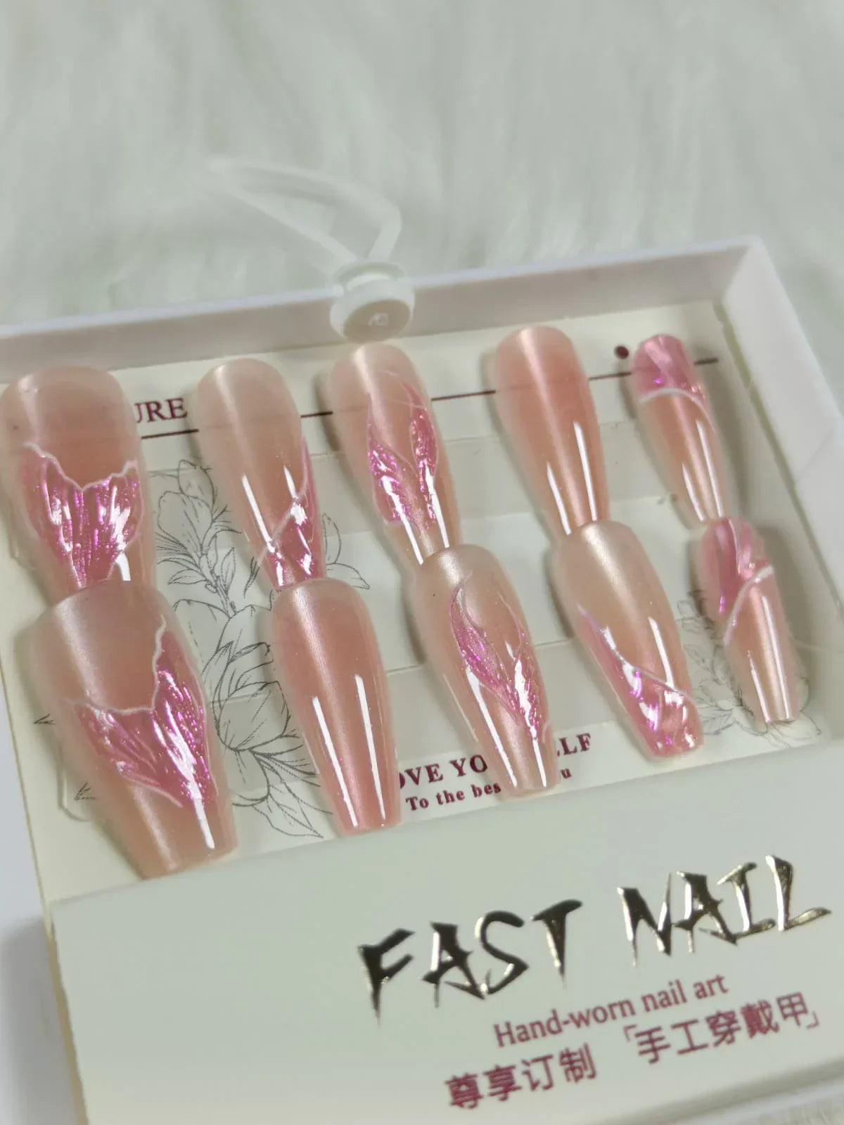 Cat Eye Fake Nails Handmade - Buy Online in Pakistan at Cosmia.pk