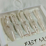 Cat Eye Fake Nails Handmade - Buy Online in Pakistan at Cosmia.pk