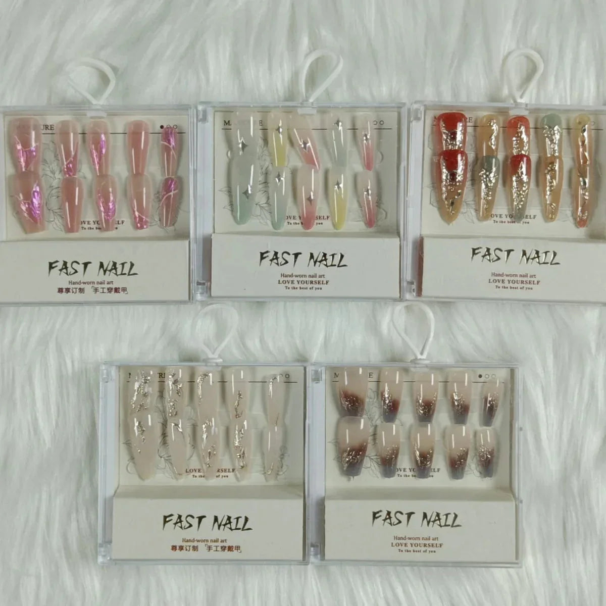 Cat Eye Fake Nails Handmade - Buy Online in Pakistan at Cosmia.pk