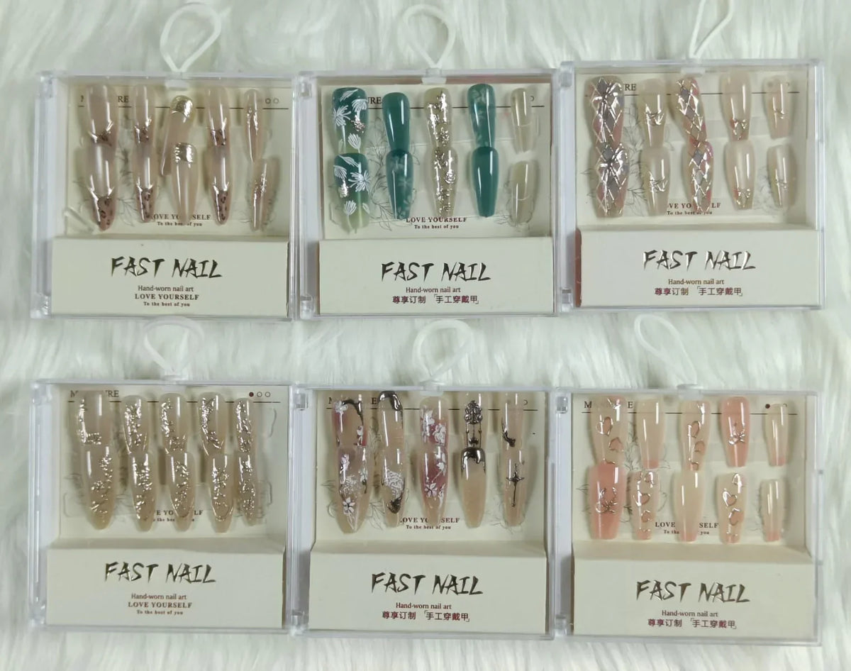 Cat Eye Fake Nails Handmade - Buy Online in Pakistan at Cosmia.pk
