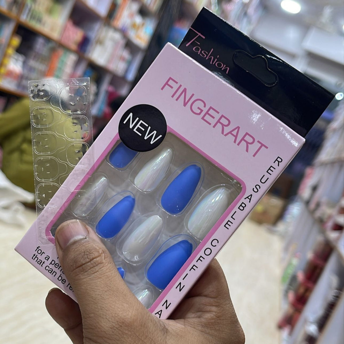 Fashion Fingerart Trendy Nails with Nail Stickers - Buy Online in Pakistan at Cosmia.pk