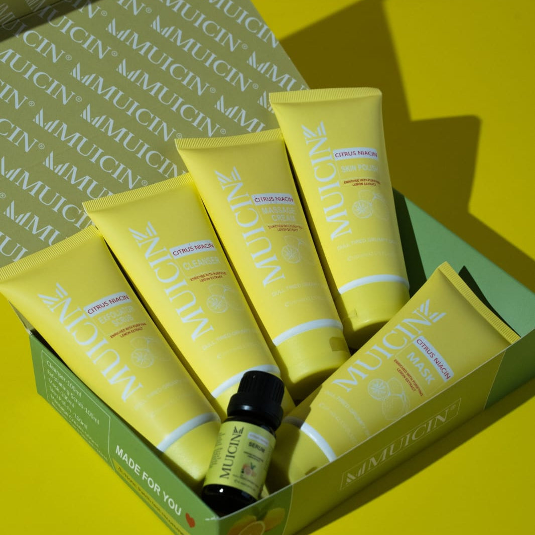 Muicin 6-Step Facial Kit - Lemon Citrus - Buy Online in Pakistan at Cosmia.pk