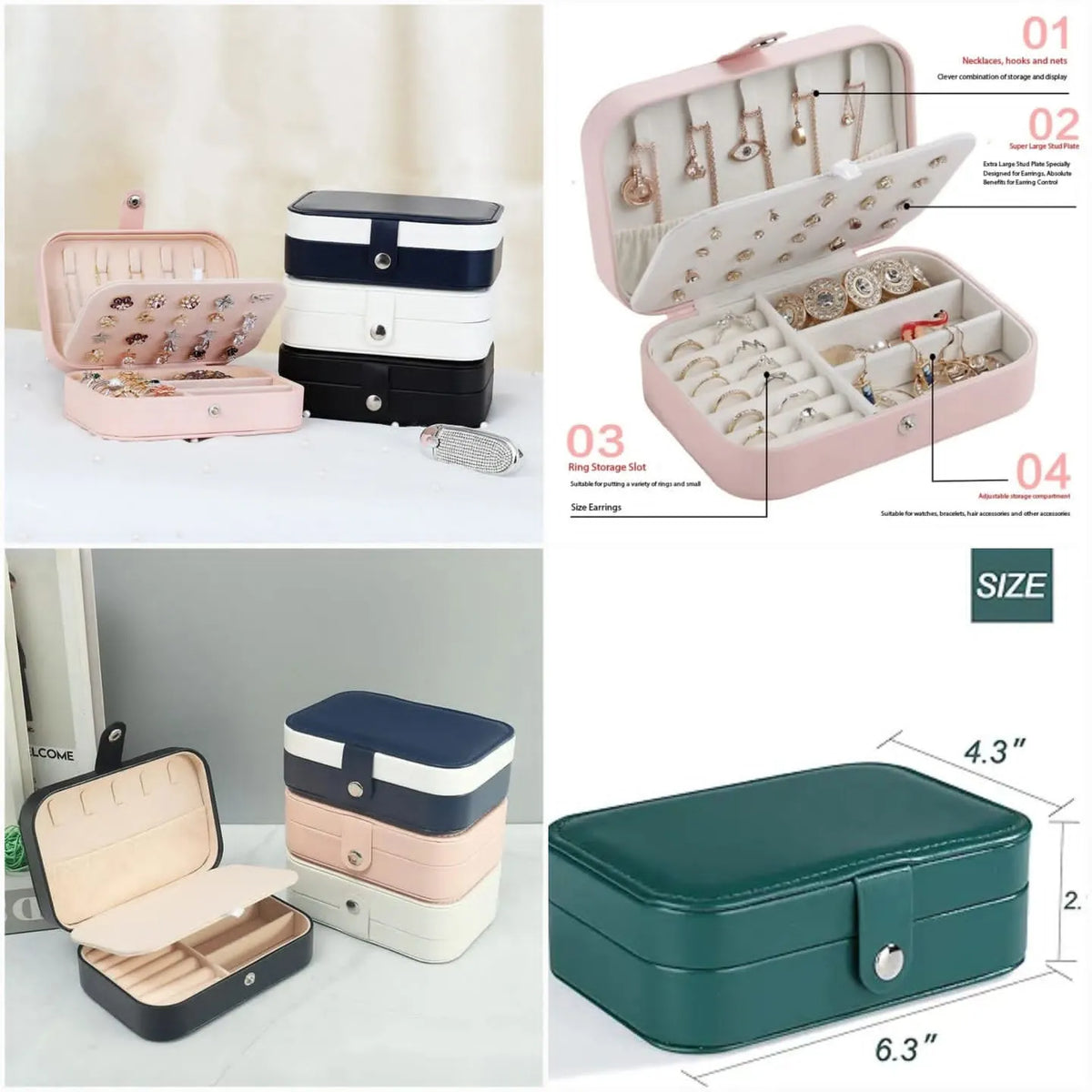Portable Jewelry Organizer Box - Buy Online in Pakistan at Cosmia.pk