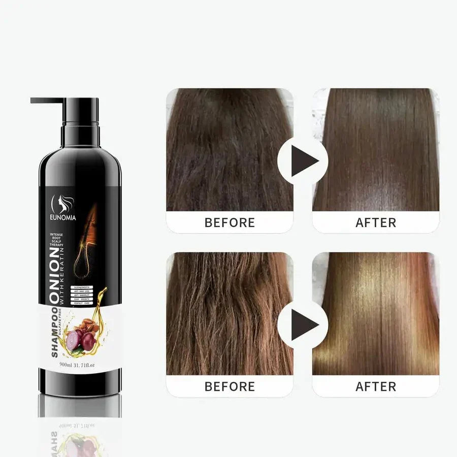 Eunomia Onion Sulfate Free Shampoo with Keratin Hair Treatment - 900ml - Buy Online in Pakistan at Cosmia.pk