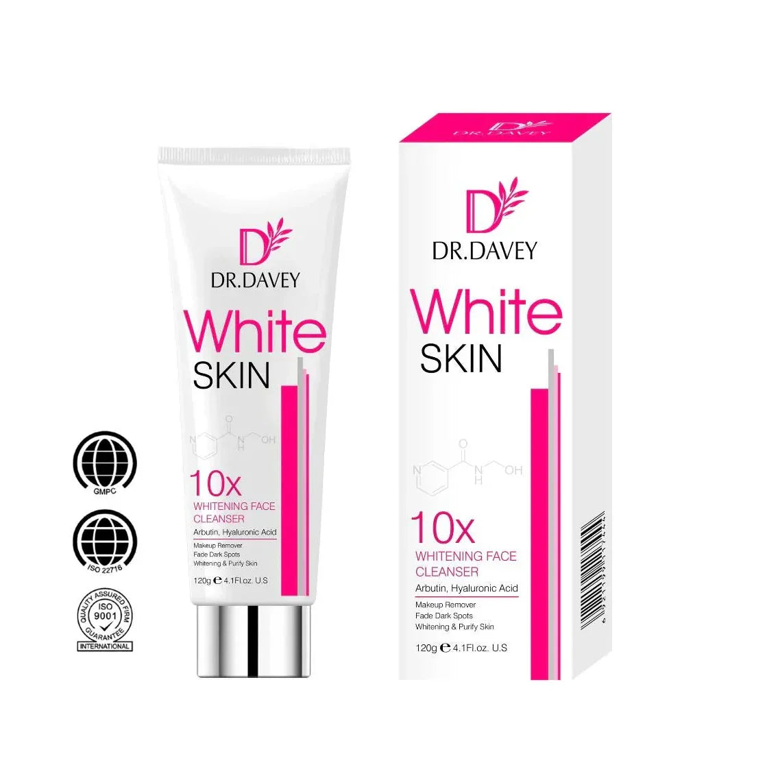 DR.DAVEY 10X Whitening Face Cleanser - 120g - Buy Online in Pakistan at Cosmia.pk