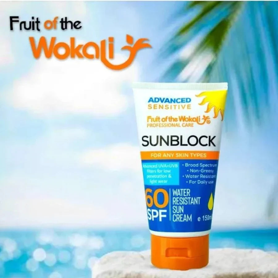 Fruit of the Wokali Sun Block – Broad Spectrum SPF Protection (150ml) - Buy Online in Pakistan at Cosmia.pk
