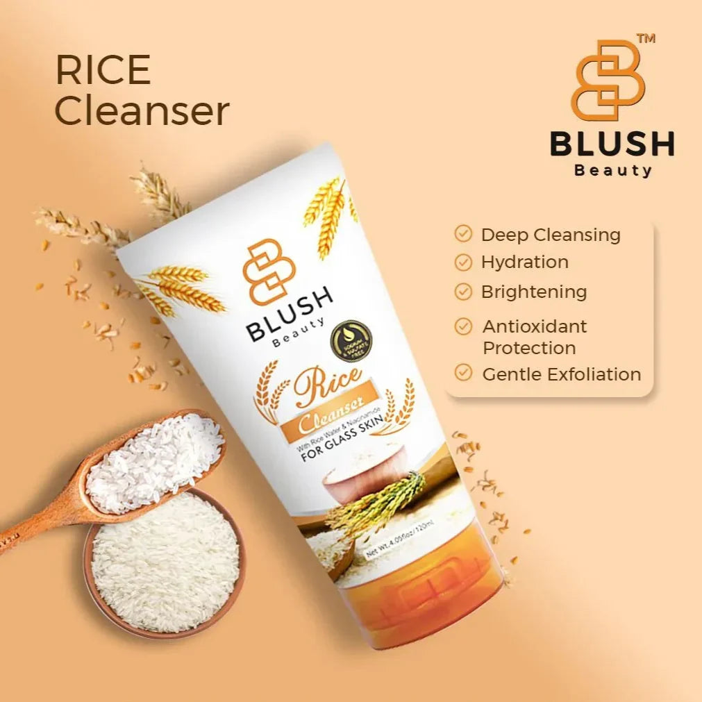 Blush Beauty Rice Cleanser – 120ml - Buy Online in Pakistan at Cosmia.pk