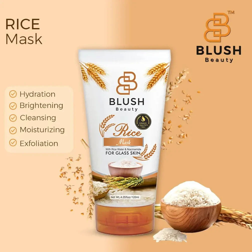 Blush Beauty Rice Mask – 120ml - Buy Online in Pakistan at Cosmia.pk