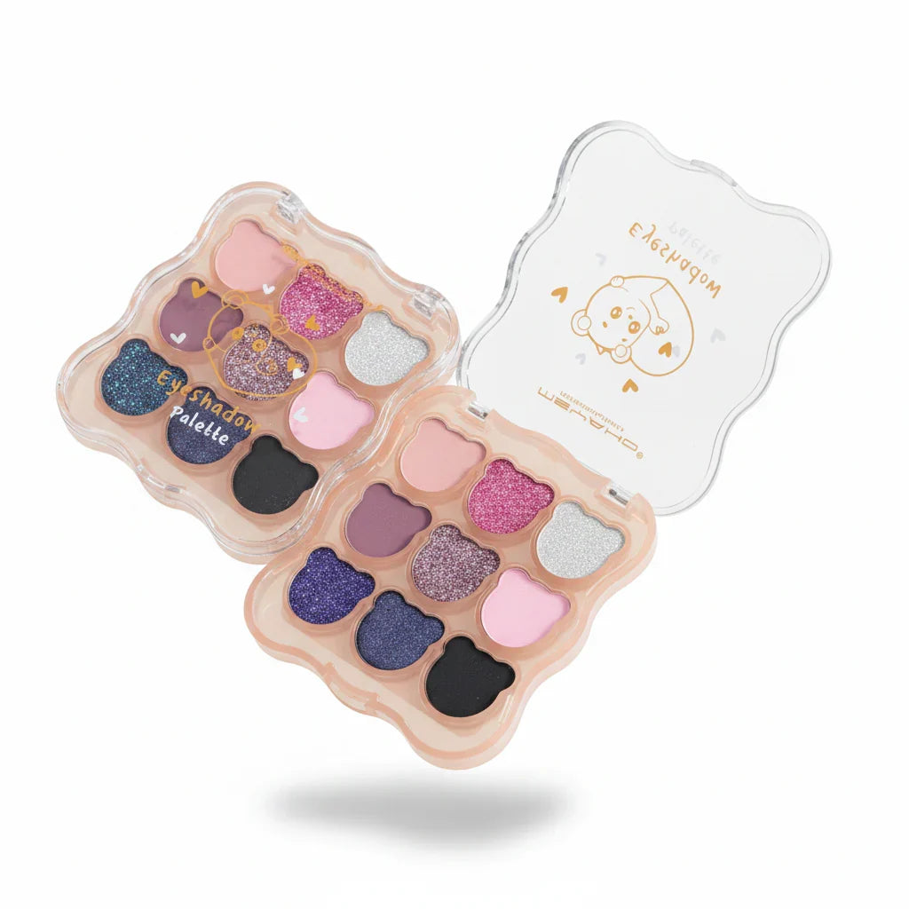 MSYAHO Cute Bear Eyeshadow Palette - 9 Colors - Buy Online in Pakistan at Cosmia.pk