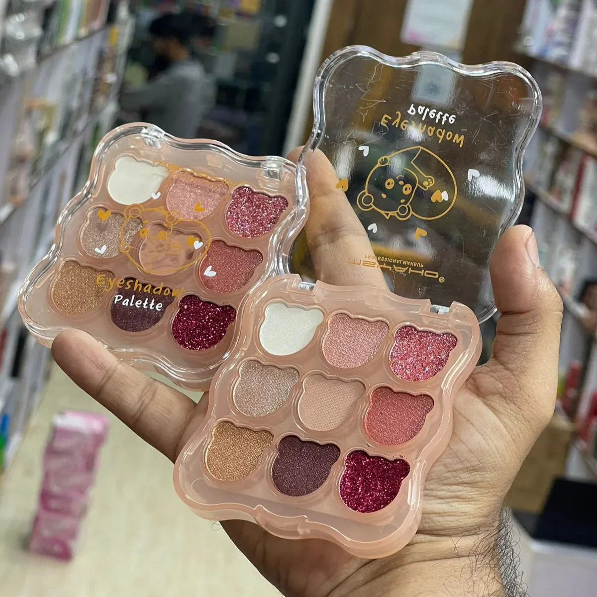 MSYAHO Cute Bear 9-Color Eyeshadow Palette - Buy Online in Pakistan at Cosmia.pk