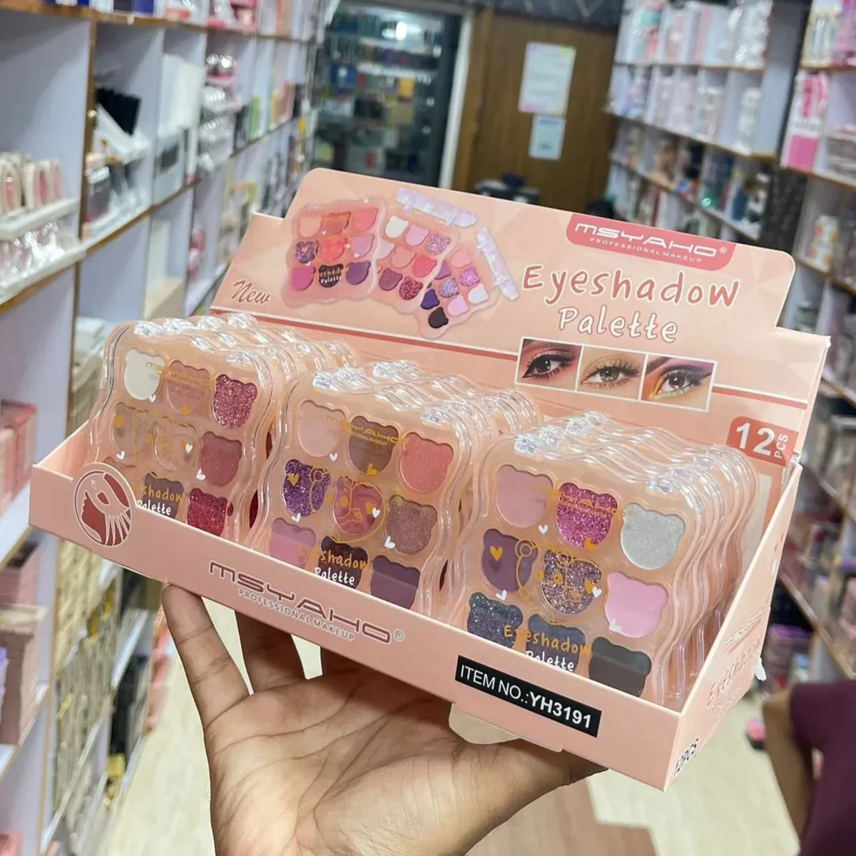 MSYAHO Cute Bear 9-Color Eyeshadow Palette - Buy Online in Pakistan at Cosmia.pk
