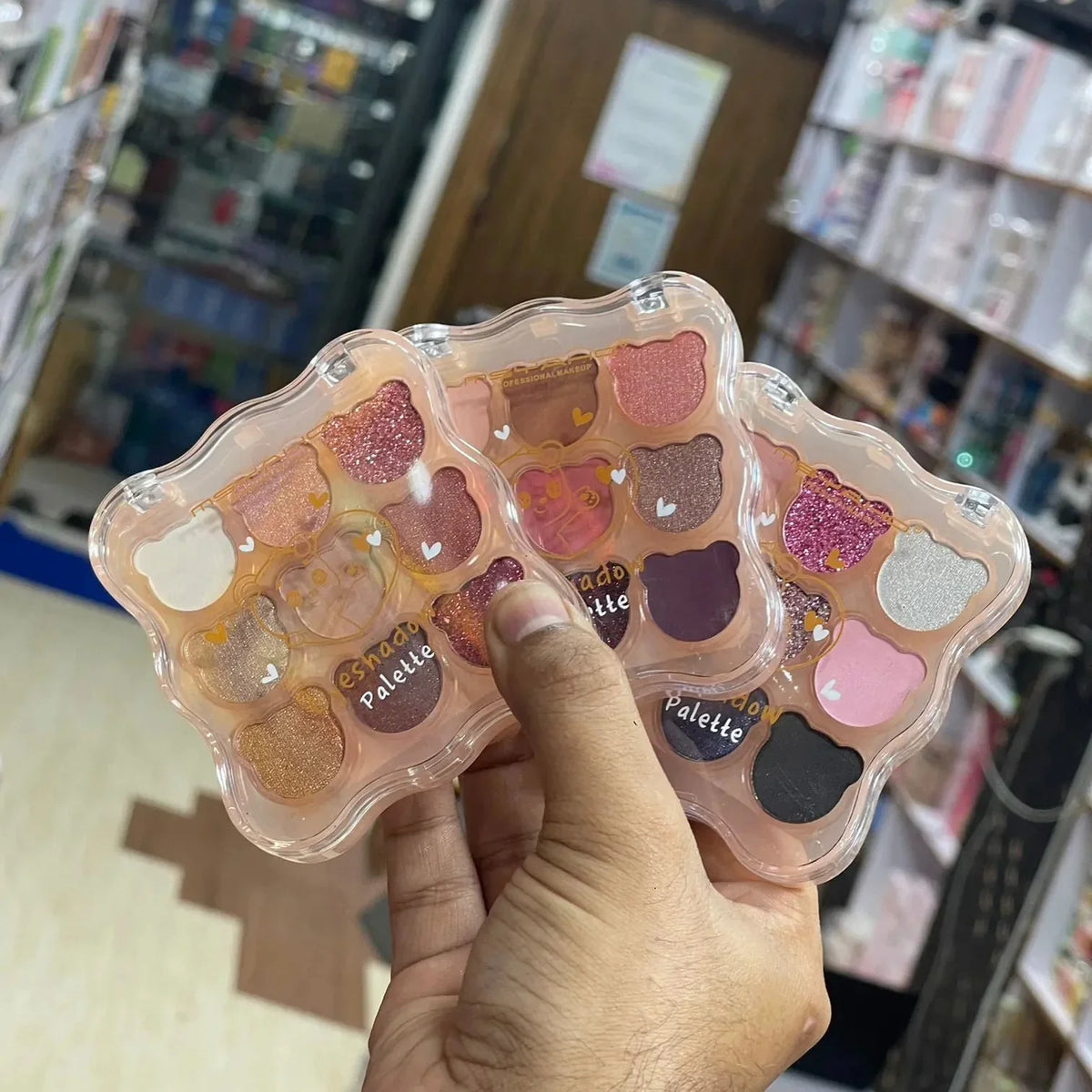MSYAHO Cute Bear 9-Color Eyeshadow Palette - Buy Online in Pakistan at Cosmia.pk