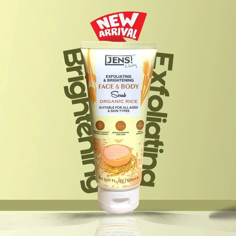 JENS Face & Body Organic Rice Scrub – 120ml - Buy Online in Pakistan at Cosmia.pk