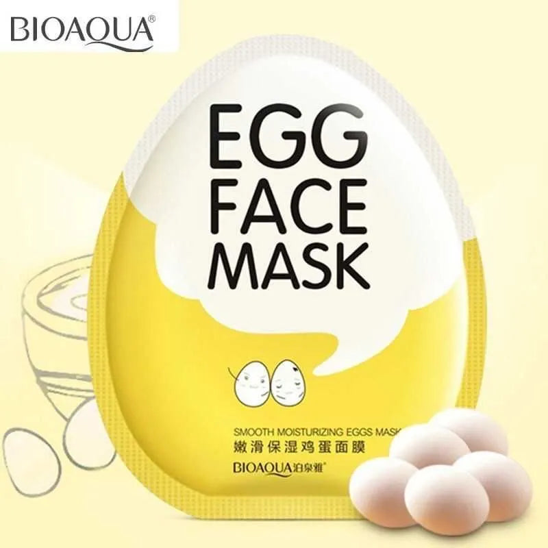 BIOAQUA Egg Face Mask – Smooth & Moisturizing – 25g - Buy Online in Pakistan at Cosmia.pk