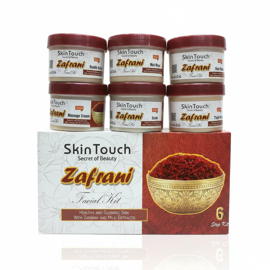 Skin Touch Zafrani Facial Kit – 6-Step Radiant Skin Care Set - 50ml - Buy Online in Pakistan at Cosmia.pk