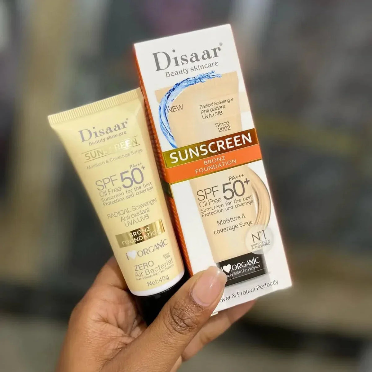 Disaar Sunscreen Bronz Foundation SPF 50 Oil-Free – 40g - Buy Online in Pakistan at Cosmia.pk