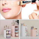 Multifunctional 2-in-1 3-Layer Rotating Cosmetic Storage Box Makeup Organizer - Buy Online in Pakistan at Cosmia.pk