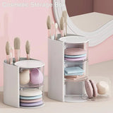 Multifunctional 2-in-1 3-Layer Rotating Cosmetic Storage Box Makeup Organizer - Buy Online in Pakistan at Cosmia.pk