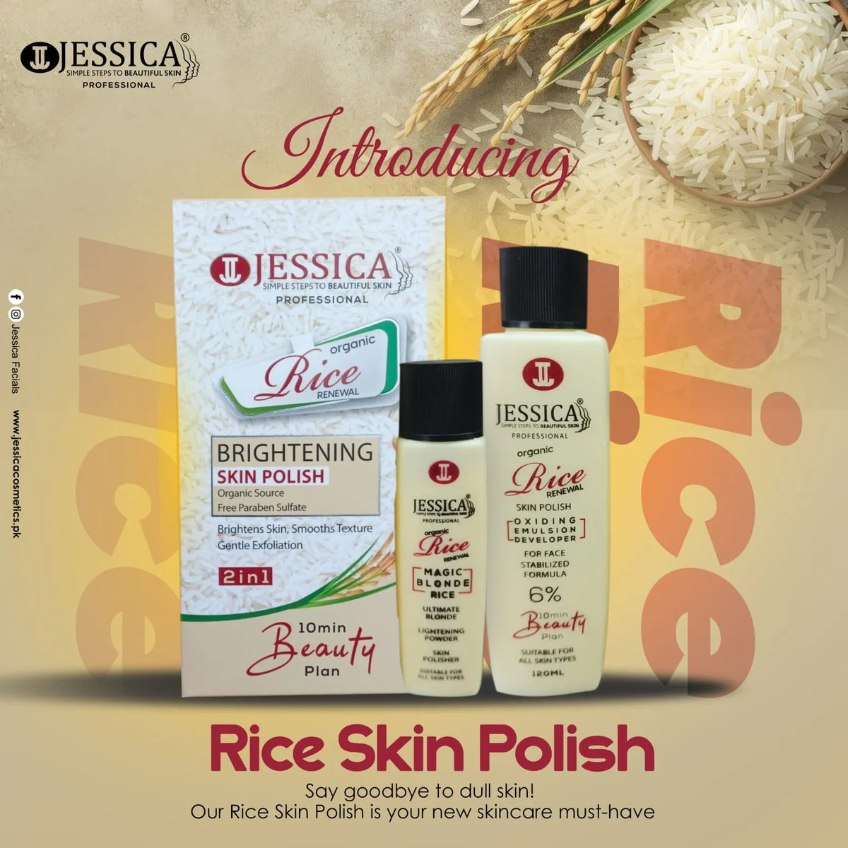 Jessica Rice Brightening Skin Polish - Buy Online in Pakistan at Cosmia.pk