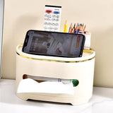 Multifunctional ABS Tissue Box with Storage – Sleek Organizer - Buy Online in Pakistan at Cosmia.pk