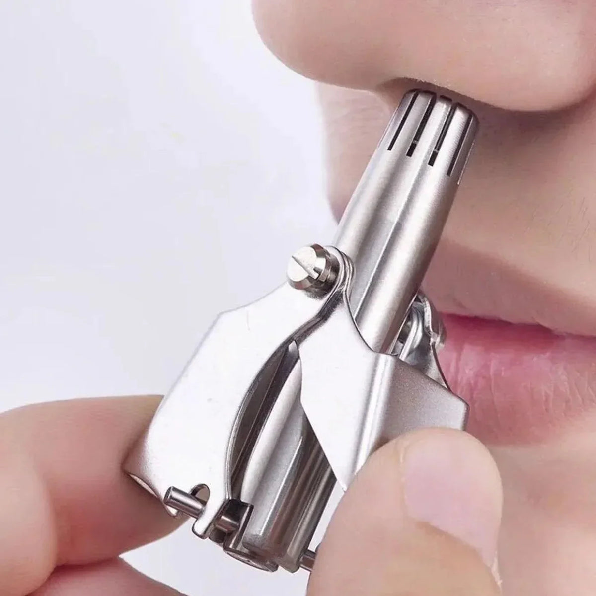 Mini Portable Stainless Steel Manual Nose Hair Trimmer - Buy Online in Pakistan at Cosmia.pk