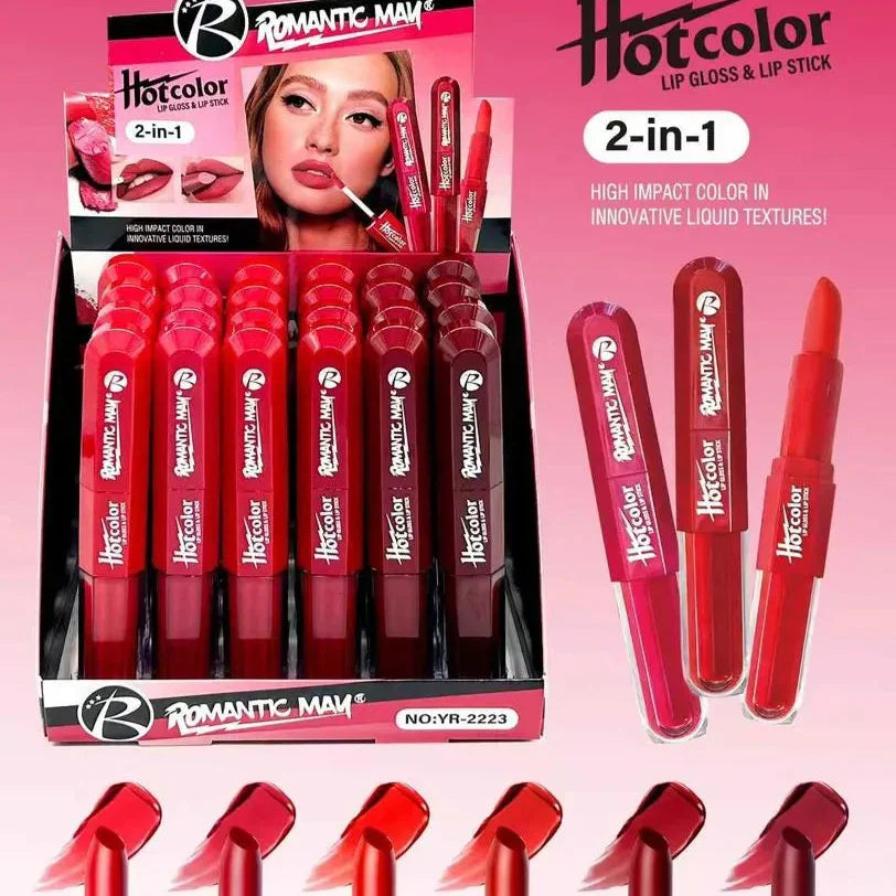 Romantic May 2-in-1 Lip Gloss and Lipstick – Intense Color & Glossy Finish - Buy Online in Pakistan at Cosmia.pk