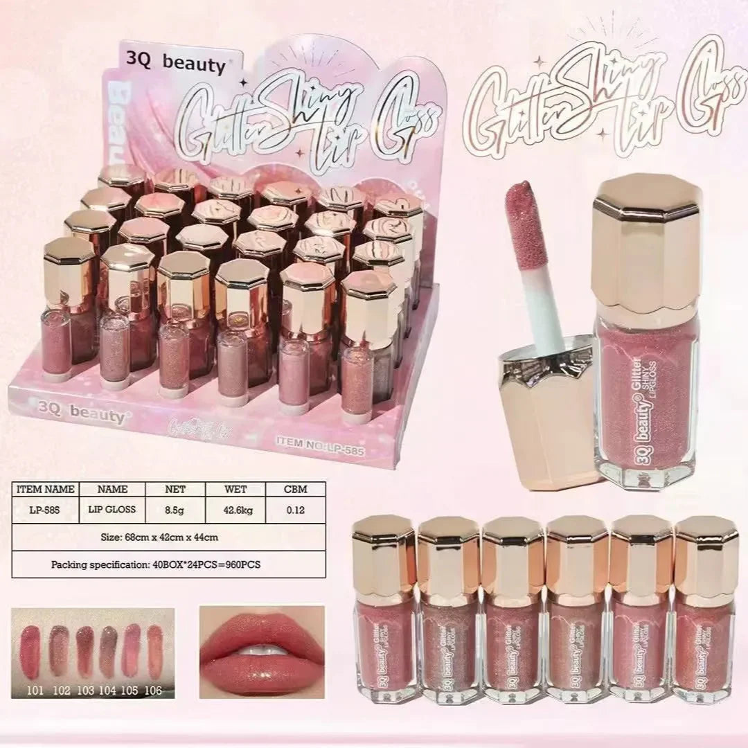 3Q Beauty Glitter Shiny Lip Gloss - Buy Online in Pakistan at Cosmia.pk