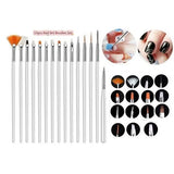 15 Pcs Nail Art Drawing Liner Brush Kit - Buy Online in Pakistan at Cosmia.pk