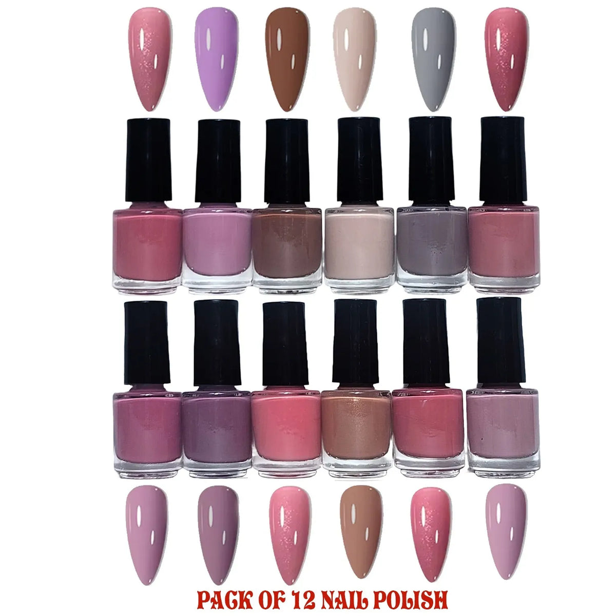 12-Piece Nude Peel-Off Nail Paint - Buy Online in Pakistan at Cosmia.pk