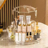 Light Luxury 360° Rotating Tabletop Cosmetics Storage Box - Buy Online in Pakistan at Cosmia.pk