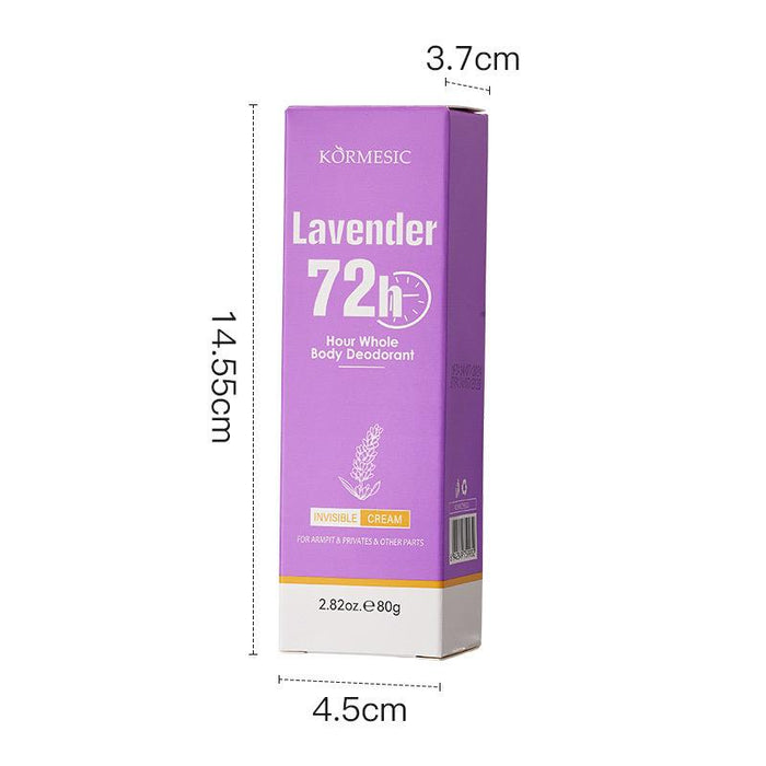 KORMESIC Lavender Scented Whole Body Deodorant Cream 72H Odor Control - 80gm - Buy Online in Pakistan at Cosmia.pk