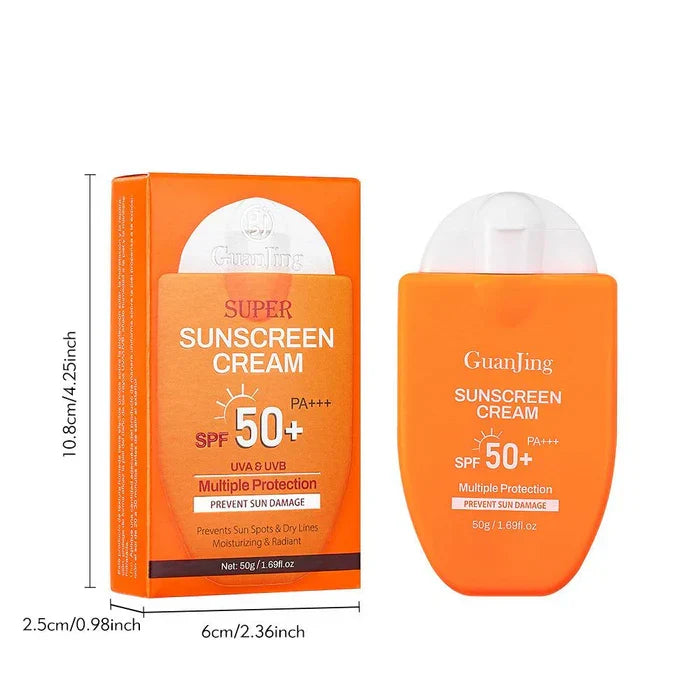 Guanjing Sunscreen Cream SPF 50+ Multiple Protection & Moisturizing Formula – 50g - Buy Online in Pakistan at Cosmia.pk