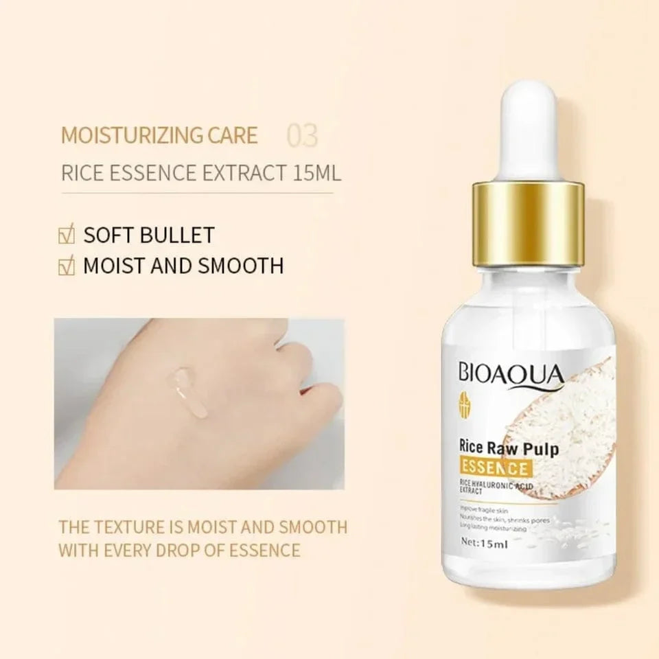 Bioaqua Rice Raw Pulp Rejuvenating & Moisturizing - Six Piece Suit Kit - Buy Online in Pakistan at Cosmia.pk
