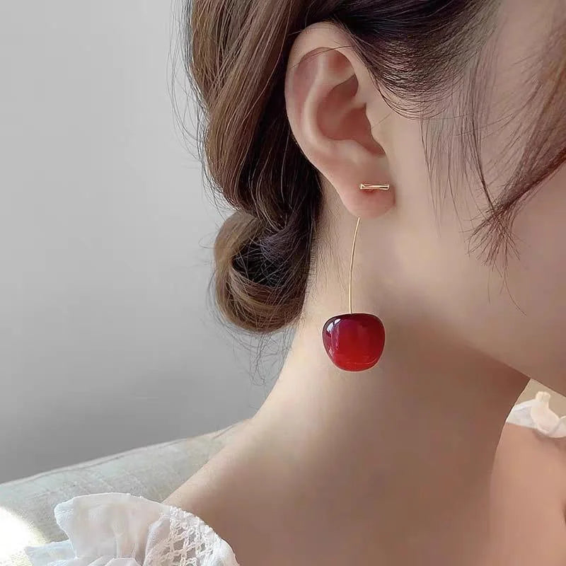Elegant Cherry Dangle Earrings – Each - Buy Online in Pakistan at Cosmia.pk
