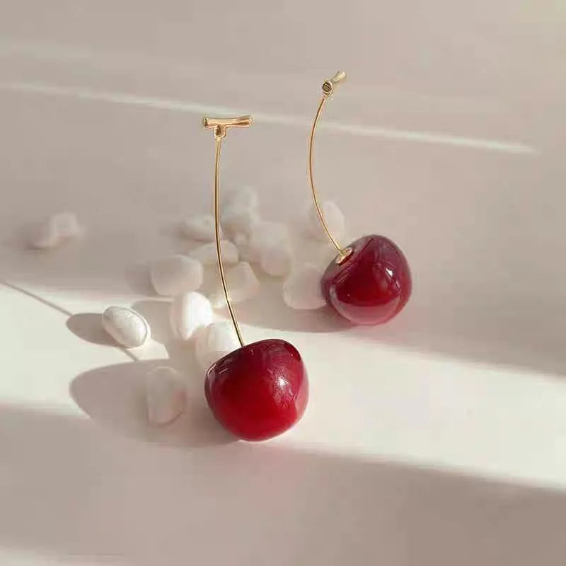 Elegant Cherry Dangle Earrings – Each - Buy Online in Pakistan at Cosmia.pk