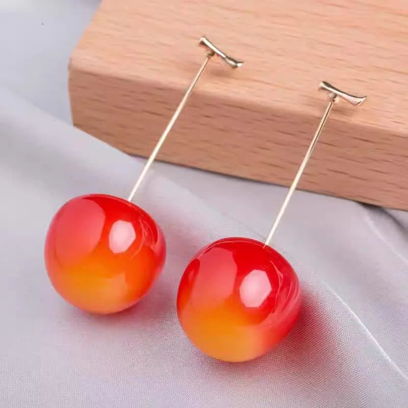 Elegant Cherry Dangle Earrings – Each - Buy Online in Pakistan at Cosmia.pk
