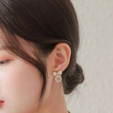 Elegant Bow Hollow Circle Drop Earrings – Each - Buy Online in Pakistan at Cosmia.pk