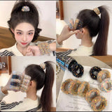 New Colored Dot Plush Hair Loop – Thick High Elastic Soft Velvet - Buy Online in Pakistan at Cosmia.pk