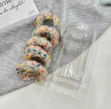 New Colored Dot Plush Hair Loop – Thick High Elastic Soft Velvet - Buy Online in Pakistan at Cosmia.pk