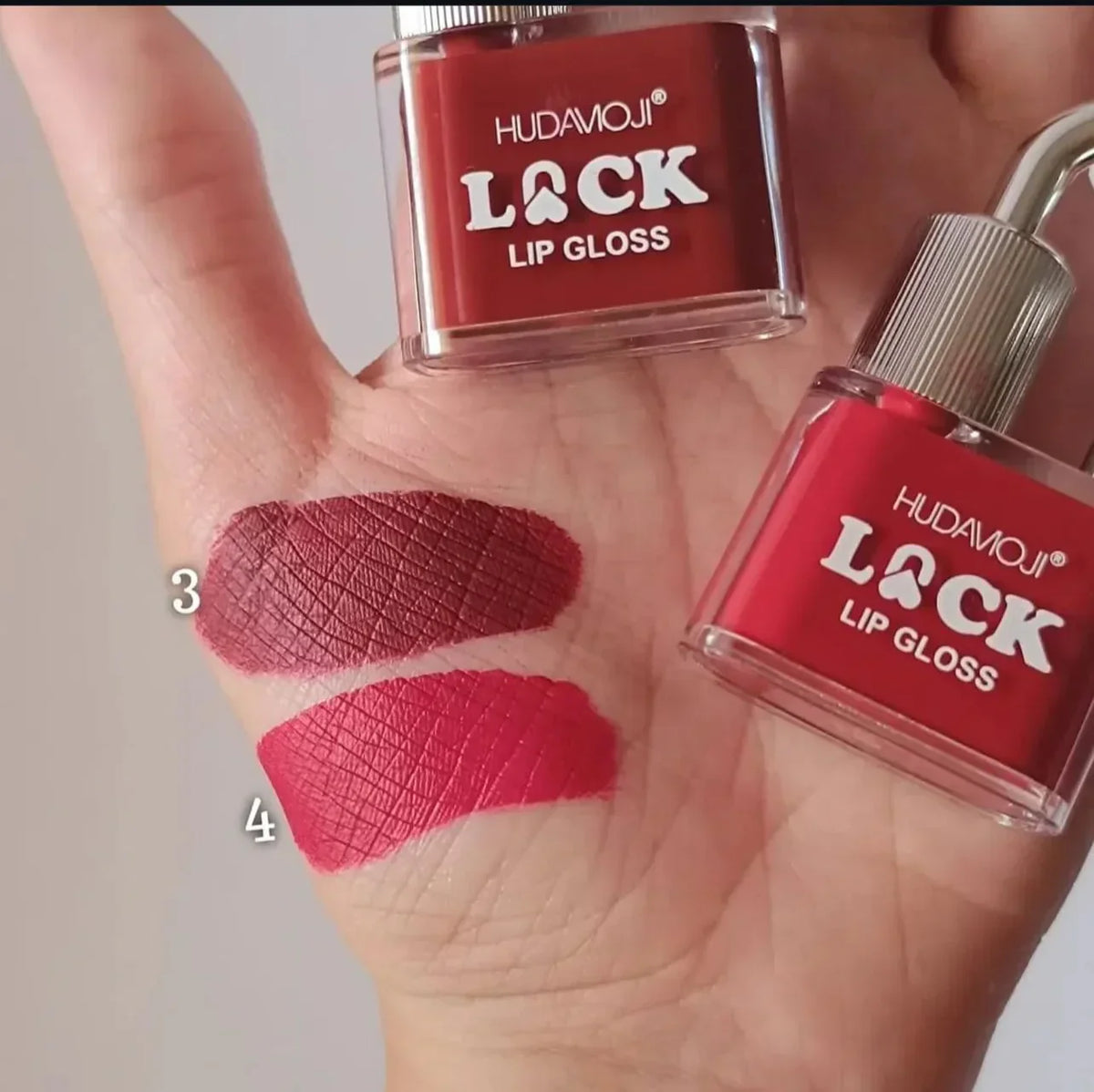 Hudamoji - Lock Shape Matte Lip Gloss - Buy Online in Pakistan at Cosmia.pk