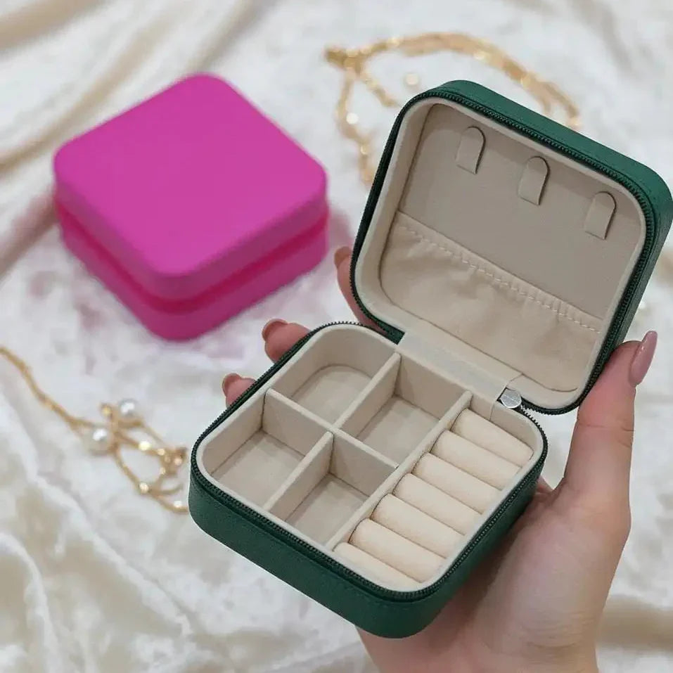Elegance Square Leather Jewelries Storage box - Buy Online in Pakistan at Cosmia.pk