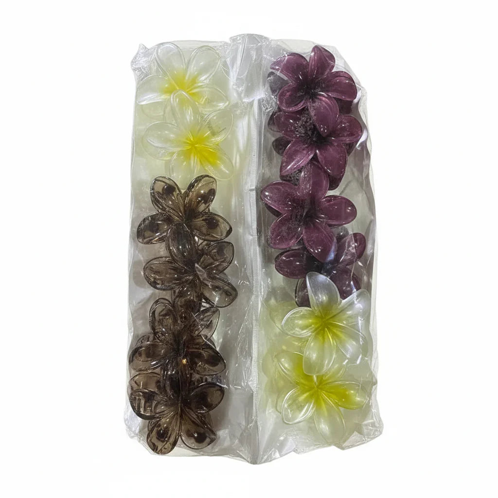 Flower Hair Clips Large - 12 Pieces - Buy Online in Pakistan at Cosmia.pk