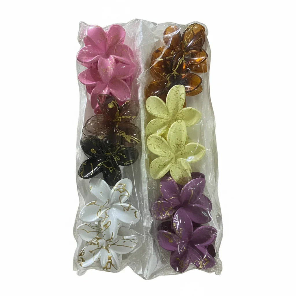 Flower Hair Clips Large - 12 Pieces - Buy Online in Pakistan at Cosmia.pk