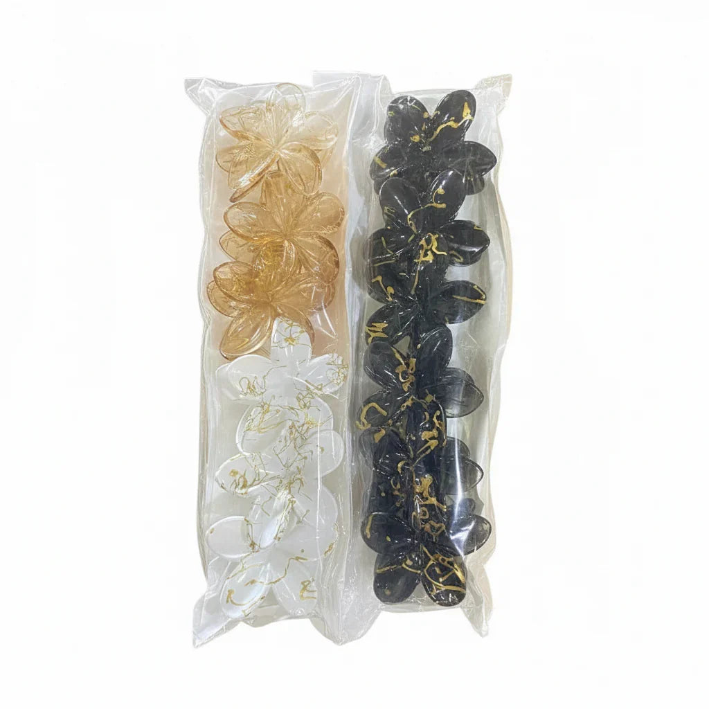 Flower Hair Clips Large - 12 Pieces - Buy Online in Pakistan at Cosmia.pk