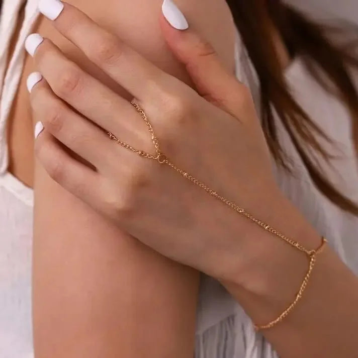 Hand Chain Stainless Steel Bracelet - Buy Online in Pakistan at Cosmia.pk