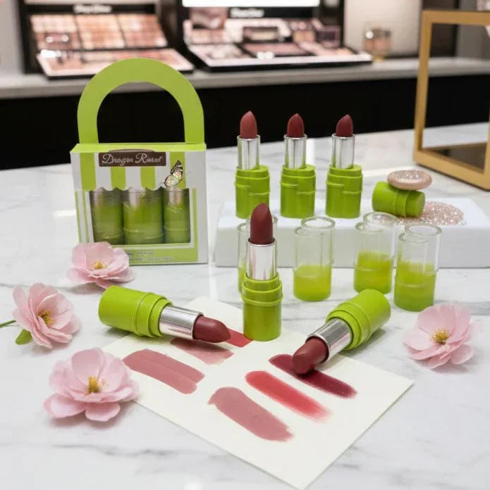 Dragon Ranee Bamboo Bloom Matte Lipstick Set - 3Pcs - Buy Online in Pakistan at Cosmia.pk
