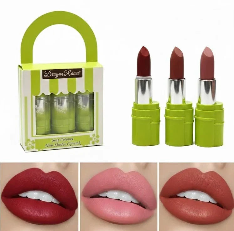 Dragon Ranee Bamboo Bloom Matte Lipstick Set - 3Pcs - Buy Online in Pakistan at Cosmia.pk