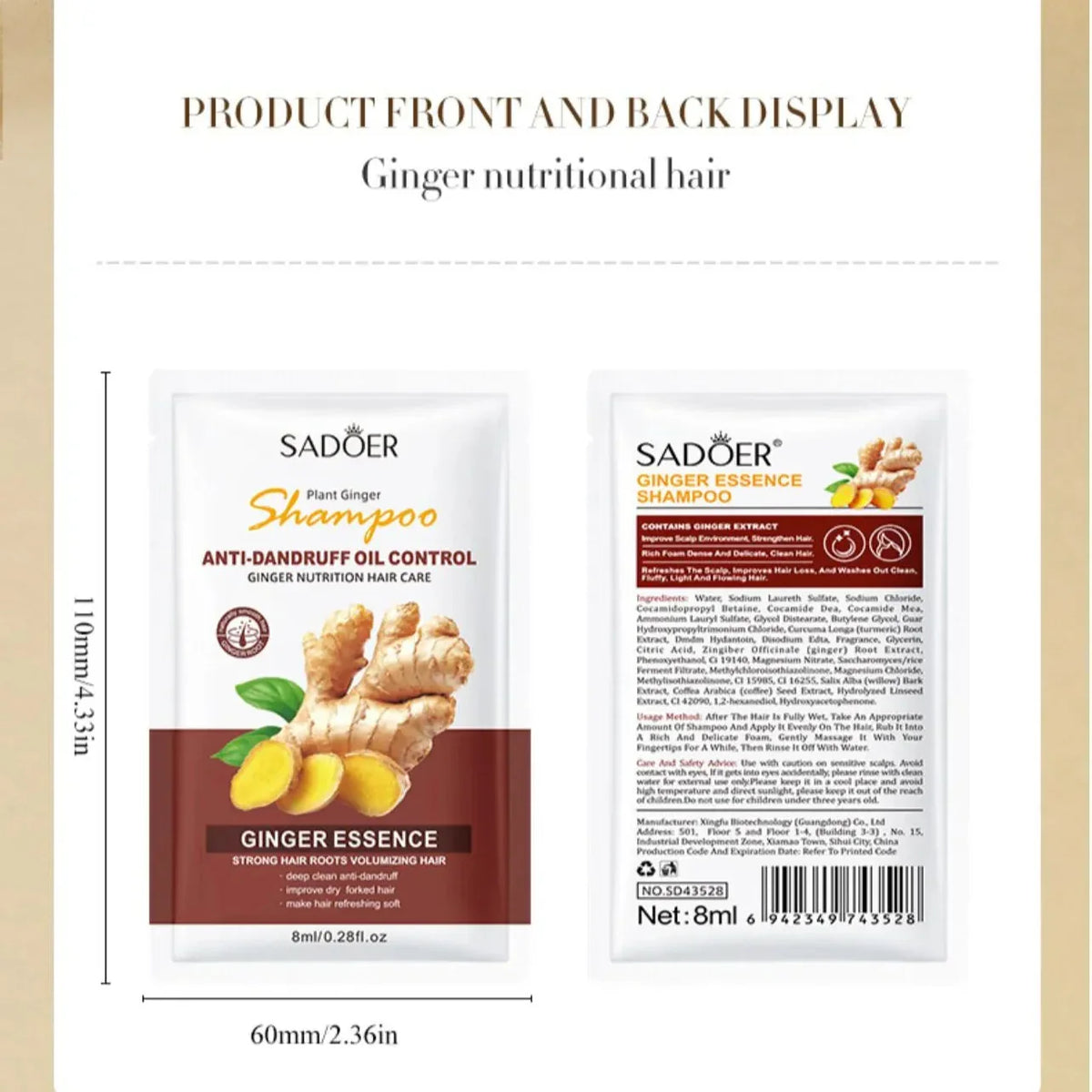 SADOER Plant Ginger Hair Mask - Buy Online in Pakistan at Cosmia.pk