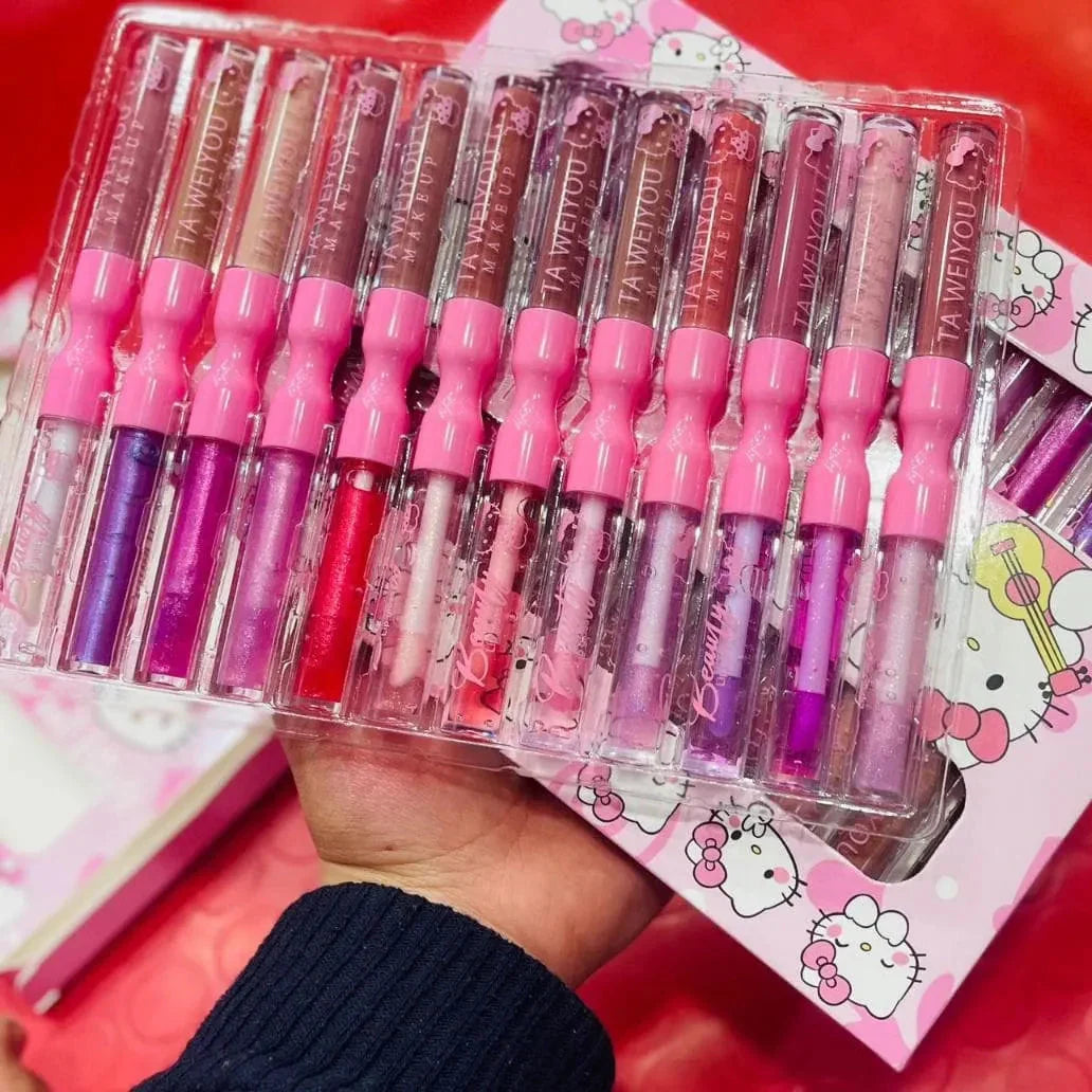 Sheglan Cute & Beauty Lipgloss - 12Pcs - Buy Online in Pakistan at Cosmia.pk